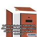 Salsbury 24" Wide Designer Wood Gear Locker - 6 Feet High - 18 Inches Deep - Cherry - Silver Resettable Locks - Sweatfully