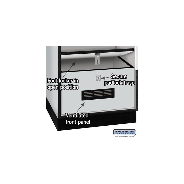 Salsbury 24" Wide Designer Wood Gear Locker - 6 Feet High - 18 Inches Deep - Resettable Locks - Sweatfully