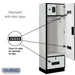 Salsbury 24" Wide Designer Wood Gear Locker - 6 Feet High - 18 Inches Deep - Gray - Hasps - Sweatfully