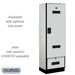 Salsbury 24" Wide Designer Wood Gear Locker - 6 Feet High - 18 Inches Deep - Gray - Hasps - Sweatfully