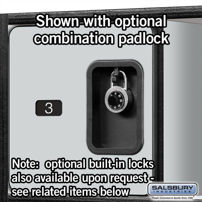 Salsbury 24" Wide Designer Wood Gear Locker - 6 Feet High - 18 Inches Deep - Gray - Hasps - Sweatfully