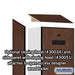 Salsbury 24" Wide Designer Wood Gear Locker - 6 Feet High - 18 Inches Deep - Mahogany - Silver Electronic Locks - Sweatfully