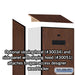 Salsbury 24" Wide Designer Wood Gear Locker - 6 Feet High - 18 Inches Deep - Mahogany - Hasps - Sweatfully