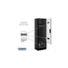 Salsbury 24" Wide Designer Wood Gear Locker - 6 Feet High - 18 Inches Deep - Black - Silver Resettable Locks - Sweatfully