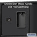 Salsbury 24" Wide Designer Wood Gear Locker - 6 Feet High - 18 Inches Deep - Black - Silver Resettable Locks - Sweatfully