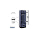 Salsbury 24" Wide Designer Wood Gear Locker - 6 Feet High - 18 Inches Deep - Blue - Silver Resettable Locks - Sweatfully