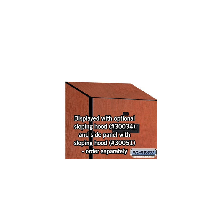 Salsbury 24" Wide Designer Wood Gear Locker - 6 Feet High - 18 Inches Deep - Cherry - Black Resettable Locks - Sweatfully