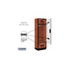 Salsbury 24" Wide Designer Wood Gear Locker - 6 Feet High - 18 Inches Deep - Cherry - Silver Resettable Locks - Sweatfully