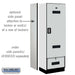 Salsbury 24" Wide Designer Wood Gear Locker - 6 Feet High - 18 Inches Deep -Electronic Locks - Sweatfully