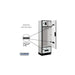 Salsbury 24" Wide Designer Wood Gear Locker - 6 Feet High - 18 Inches Deep -Electronic Locks - Sweatfully