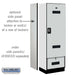 Salsbury 24" Wide Designer Wood Gear Locker - 6 Feet High - 18 Inches Deep - Resettable Locks - Sweatfully