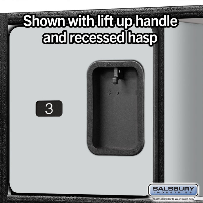 Salsbury 24" Wide Designer Wood Gear Locker - 6 Feet High - 18 Inches Deep - Gray - Silver Resettable Locks - Sweatfully