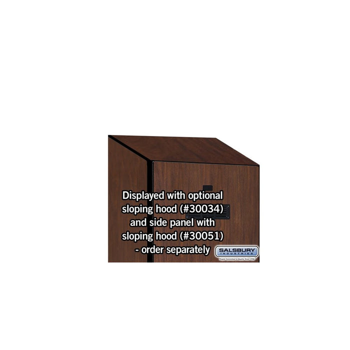 Salsbury 24" Wide Designer Wood Gear Locker - 6 Feet High - 18 Inches Deep - Mahogany - Black Resettable Locks - Sweatfully