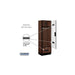 Salsbury 24" Wide Designer Wood Gear Locker - 6 Feet High - 18 Inches Deep - Mahogany - Silver Electronic Locks - Sweatfully
