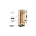 Salsbury 24" Wide Designer Wood Gear Locker - 6 Feet High - 18 Inches Deep - Maple - Black Resettable Locks - Sweatfully