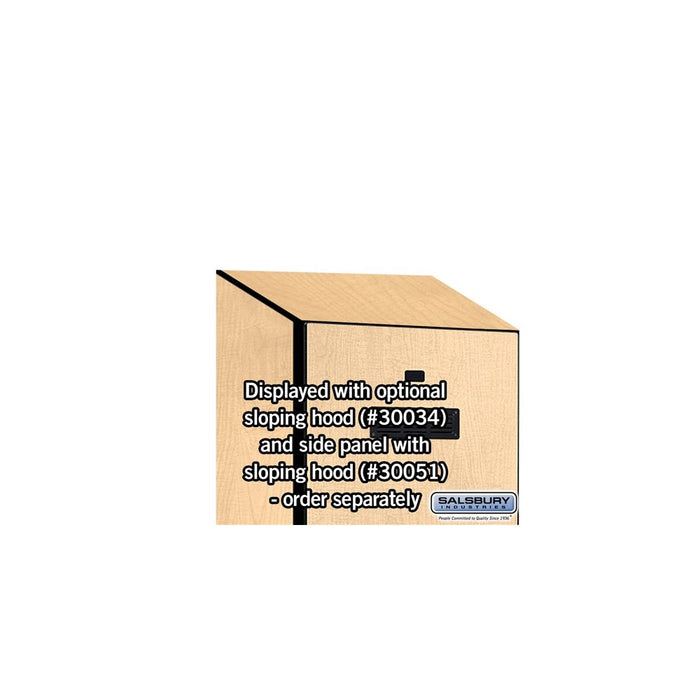 Salsbury 24" Wide Designer Wood Gear Locker - 6 Feet High - 18 Inches Deep - Maple - Silver Resettable Locks - Sweatfully