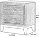 Furniture of America Lucien Modern Wood Nightstand with 2 Drawers - Sweatfully