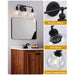 Irvine Black Modern Clear Glass 3-Light Vanity Light - Sweatfully