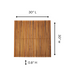 Sapporo Teak Shower and Bath String Mat with Rubber Footing 30″ x 30″ - Sweatfully