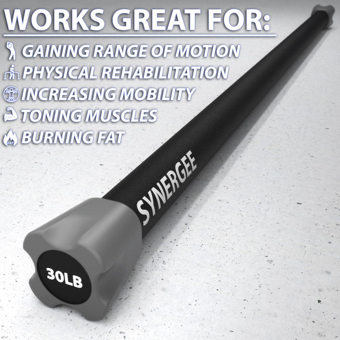 Synergee Weighted Workout Bars - Sweatfully