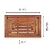 Aromi Oiled Teak Shower and Bath Mat 31.4″ x 19.6″ - Sweatfully