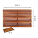 Bel Air Indoor or Outdoor Teak Shower and Bath Mat 31.4″ x 19.6″ - Sweatfully