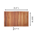 Wyoming Oiled Teak Shower and Bath String Mat 31.4″ x 19.6″ - Sweatfully