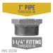 1 1/4 in. x 1 in. Black Bushing - Sweatfully