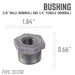 3/8 in. x 1/4 in. Black Bushing - Sweatfully