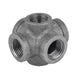 1/2 in. Black 6-Way Fitting - Sweatfully