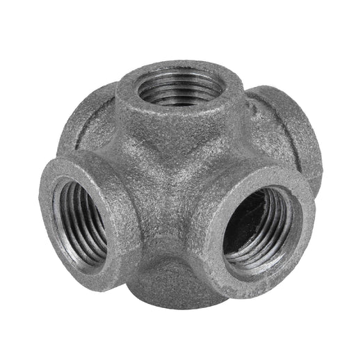 3/8 in. Black 6-Way Fitting - Sweatfully