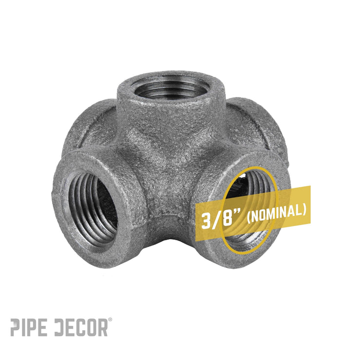 3/8 in. Black 5-way Fitting - Sweatfully