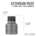 1 in. Black Extension Piece - Sweatfully