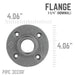1 1/4 in. Black Floor Flange - Sweatfully