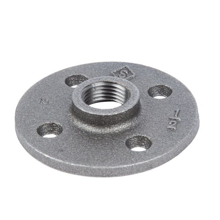 1/2 in. Black Floor Flange - Sweatfully