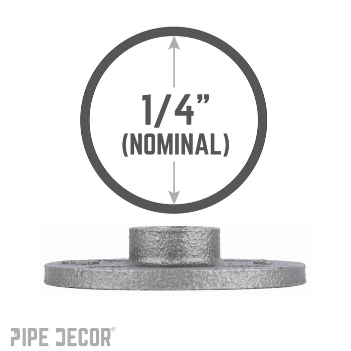 1/4 in. Black Floor Flange - Sweatfully