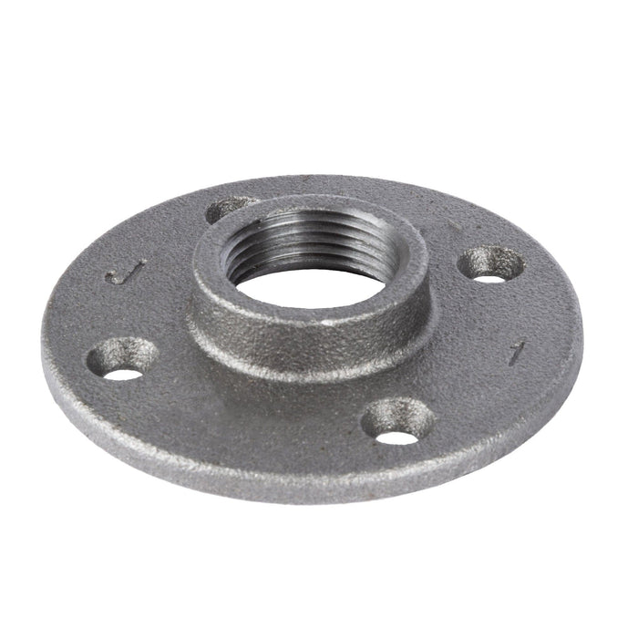 1 in. Black Floor Flange - Sweatfully