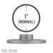 1 in. Black Floor Flange - Sweatfully