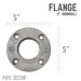 2 in. Black Floor Flange - Sweatfully