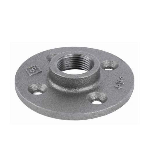 3/4 in. Black Floor Flange - Sweatfully