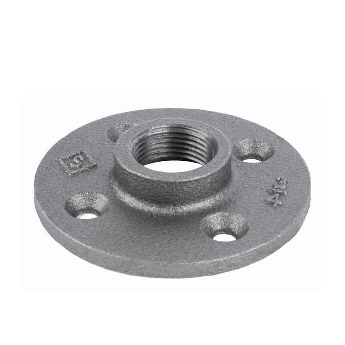 3/4 in. Black Floor Flange - Sweatfully