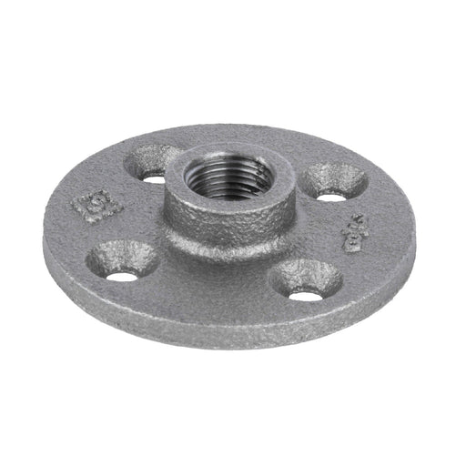 3/8 in. Black Floor Flange - Sweatfully