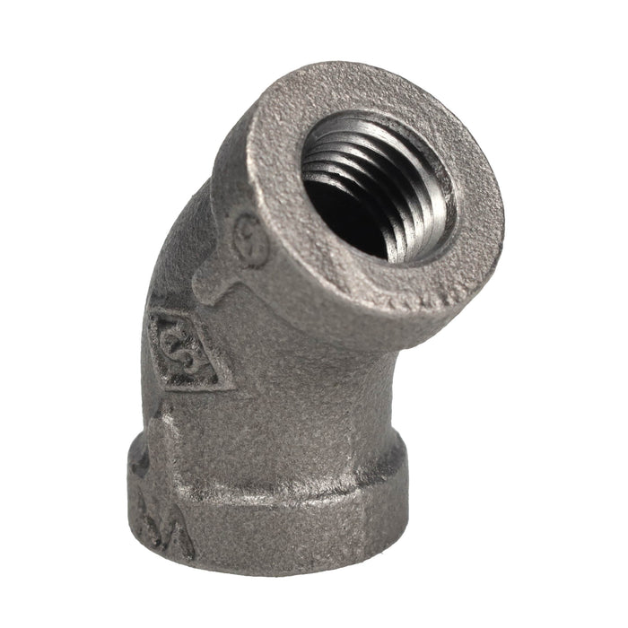 1/8 in. Black 45 Degree Elbow - Sweatfully