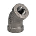 1/8 in. Black 45 Degree Elbow - Sweatfully