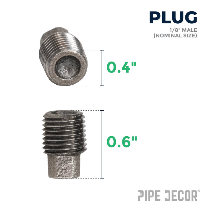 1/8 in. Black Plug - Sweatfully