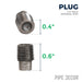 1/8 in. Black Plug - Sweatfully