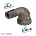 1/8 in. Black 90 Degree Street Elbow - Sweatfully