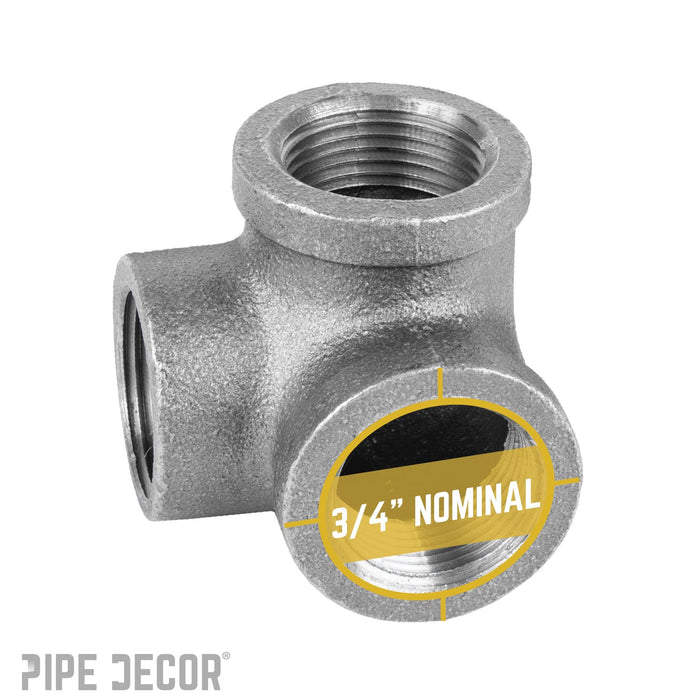 3/4 in. Black Side Outlet Elbow - Sweatfully