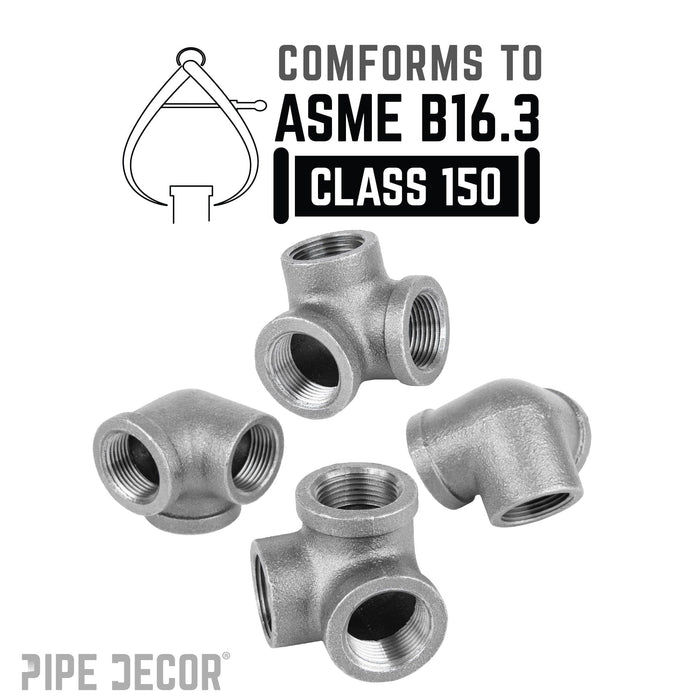 3/4 in. Black Side Outlet Elbow - Sweatfully