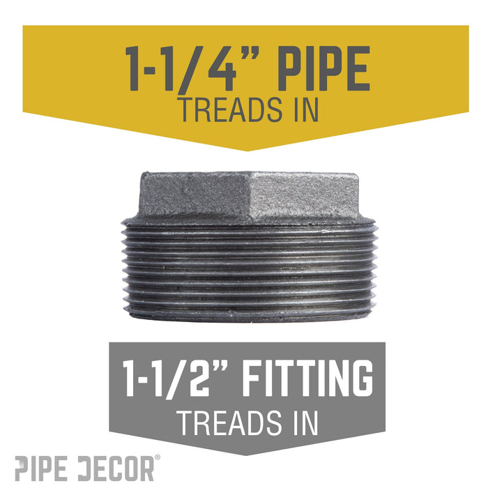 1 1/2 in. x 1 1/4 in. Black Bushing - Sweatfully